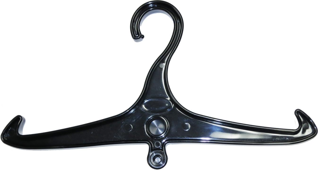 BCD and Regulator Hanger for Scuba Diving, Black 2pk