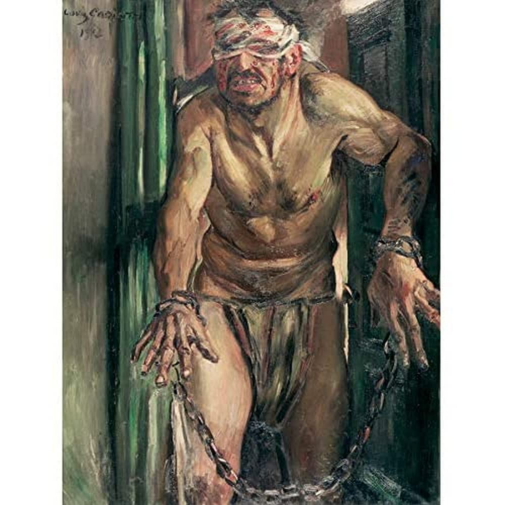 Lovis Corinth Der Geblendete Simson Art Print Canvas Premium Wall Decor Poster Mural