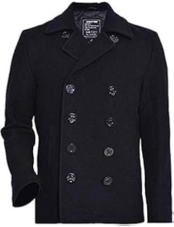 Nautica Men's Classic Double Breasted Peacoat at Amazon Men's Clothing store
