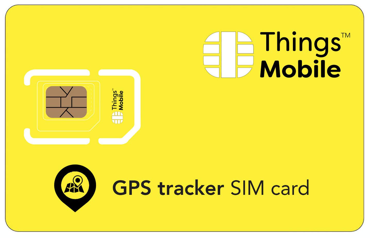 SIM Card for GPS Tracker/Tracker – Things Mobile – with Global Coverage and Multi-Operator Network GSM/2G/3G/4G, No Fixed Costs. 10€ Credit Included