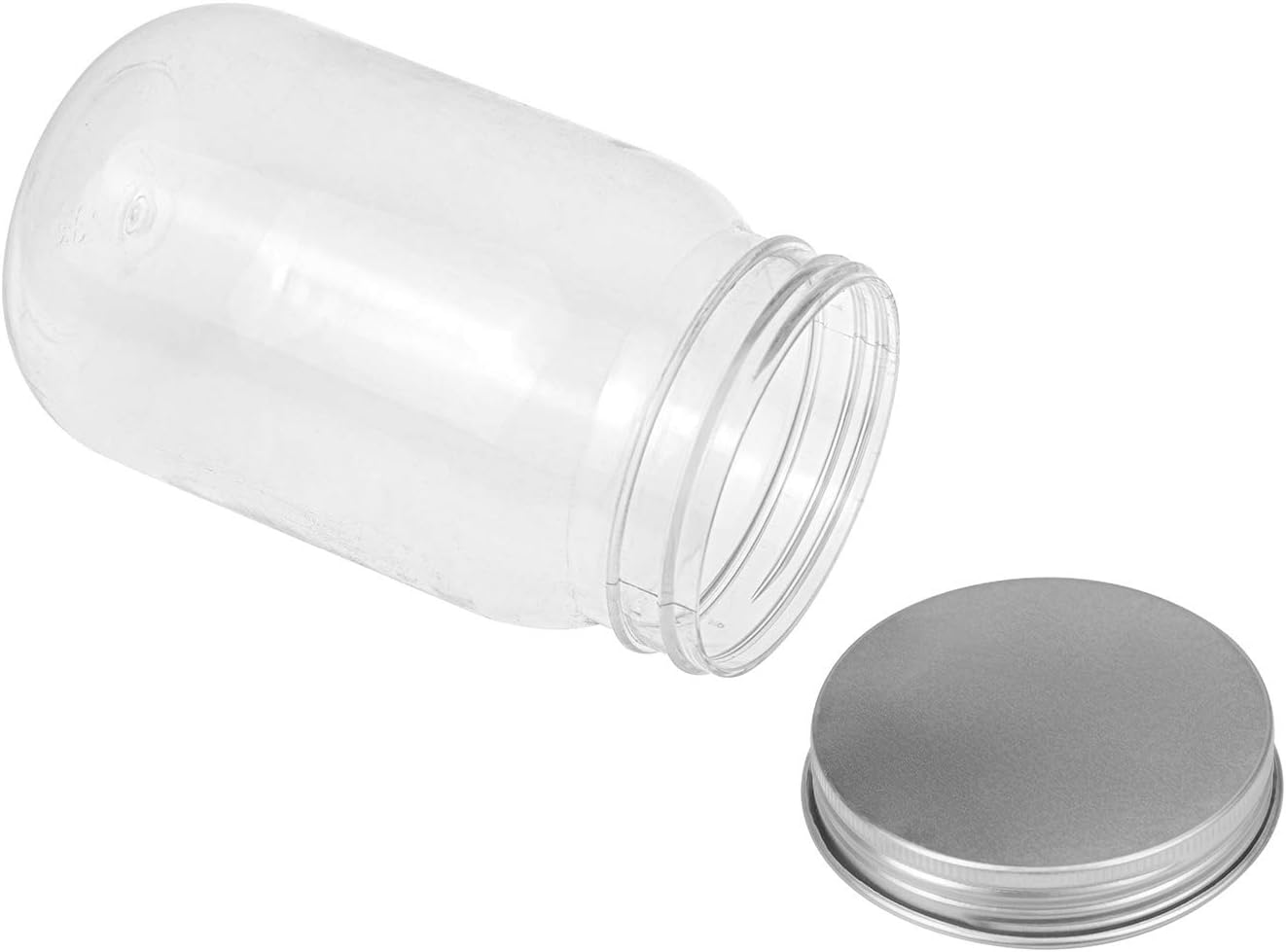 Tebery 12 Pack Plastic Mason Cocktail Cup Shatterproof Drinking Jar with Lidsm-16oz, 16oz-12 - Image 3