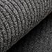 2 Pack - Ribbed Indoor Outdoor Rug for Entrance, Floor Mat with Shoe Scraper & Rubber Backing for All Weather, Entryway Rug for High Traffic Areas, 20