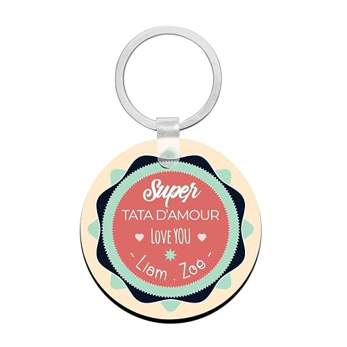 Porte Cles A Personnaliser Avec Prenons Super Tata D Amour