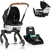 Evenflo Gold Shyft DualRide with Carryall Storage Infant Car Seat and Stroller Combo (Onyx Black)