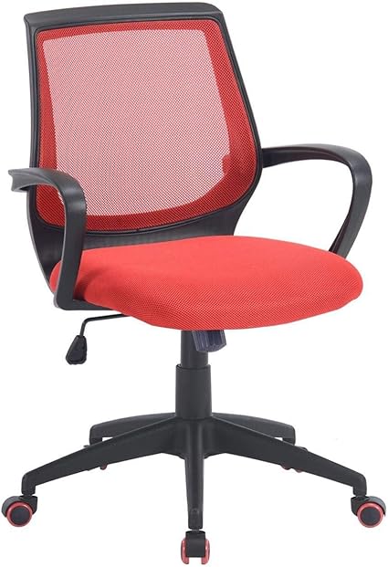 Kayelles Land Chaise De Bureau Ergonomique Fauteuil Bureau Pivotant Inclinable Dossier Galbe Rouge Amazon Fr Cuisine Maison