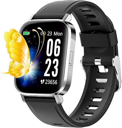 Amazon スマートウォッチ 活動量計 1 54インチhd画面 歩数計 8種類運動モード Ip68級防水防塵 睡眠モニター 着信 メッセージ通知 超長待機時間 音楽制御 アラーム 座りがち注意 遠隔撮影 スマホ探し 女性専用機能 日本語説明書付き 銀 スマートウォッチ パソコン