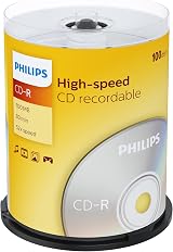 Philips CD-R 80 Minute 700MB 52x Blank Discs Spindle 100 Count