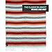 EDUPET Coal Creek Supply Classic Mexican Blanket, Authentic Thick Falsa Soft Woven Travel Adventure Yoga Throw Blanket (Orange and Mint)