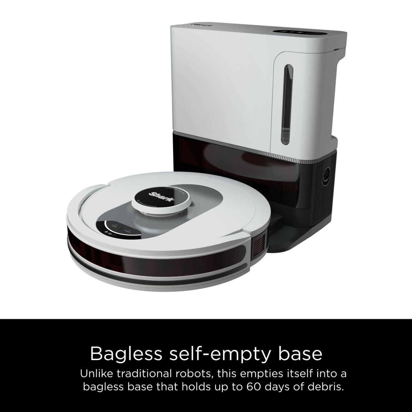 Shark AI Ultra Voice Control Robot Vacuum with Matrix Clean Navigation, Home Mapping, 60-Day Capacity, XL Self-Empty Base for Homes with Pets, Carpet & Hard Floors - Image 3