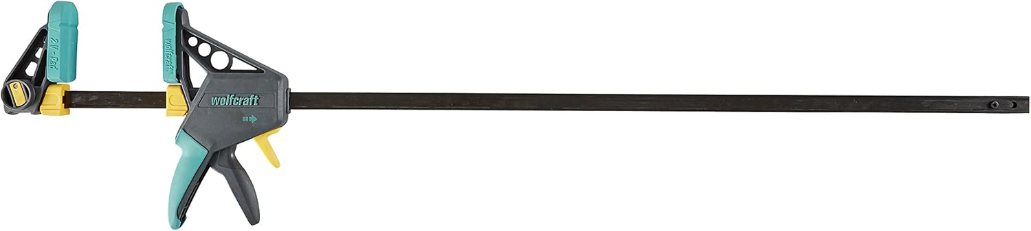 wolfcraft PRO L One-Hand Clamp, 915 mm I 3034000 I for Controlled and Comfortable Working