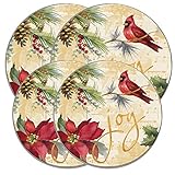 Holiday Holly Burner Round Burner Kover - Range Kleen 5104B