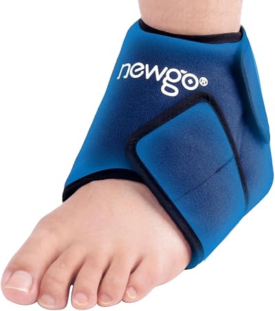 NEWGO Ankle Ice Pack Wrap Reusable Cold Hot Therapy for Ankle
