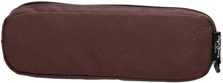 Pepe Jeans Osset Pencil Case Brown 22x7x3 cms Polyester, 22 Centimeters - Image 4