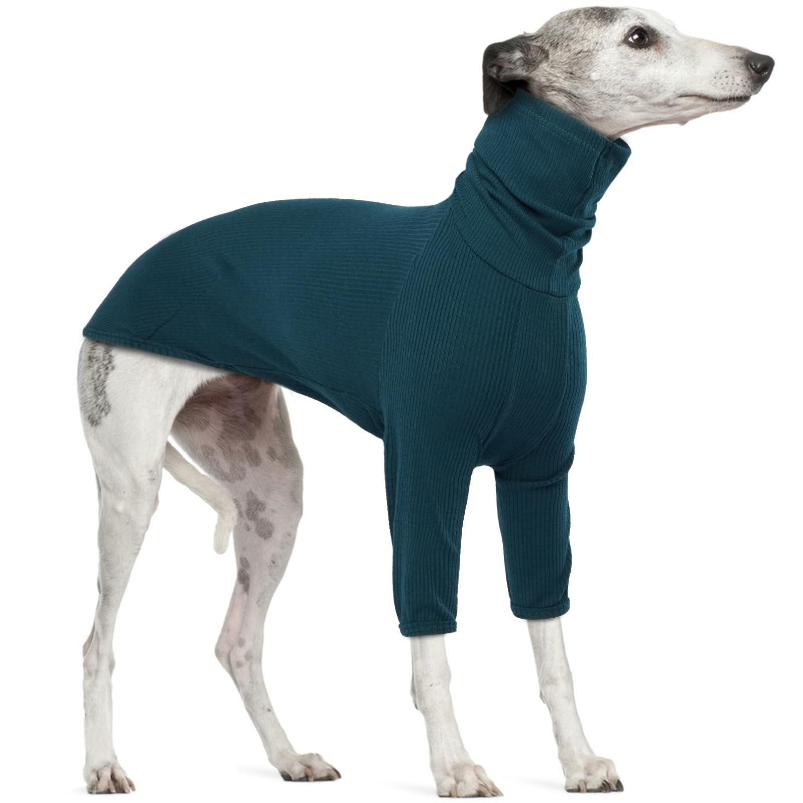 Lightweight Lurcher Jumper, Greyhound Pyjamas Lurcher Pullover Greyhound Shirt Dog Jumpers Medium Size Dog Turtleneck Shirt(Blue, L) — image 1