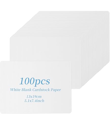 Party Greeting 50 Sheets Linen Invitation Cardstock 5x7 White