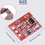 DAOKAI TTP223 Touch Button Module 20 Pcs Self-locking Jog Capacitive Key Switch view 6