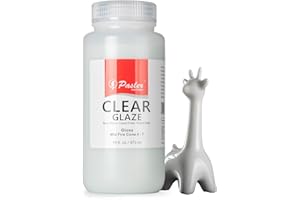 Pasler® Clear Glaze Mid Fire for Ceramic Pottery,Bisque,PCC10,16fl oz/473ml