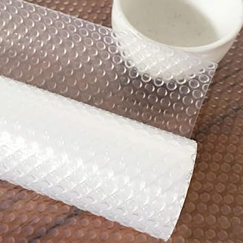Schrankpapier / Schubladenmatte, transparent, rutschfest, Küchenschrank, wasserdicht, vielseitig einsetzbar, lässt sich zusch