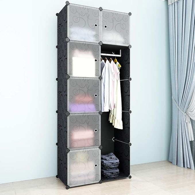 Armoire Pour Vetement, DIY Armoire Plastique Chambre, Armoire Enfant