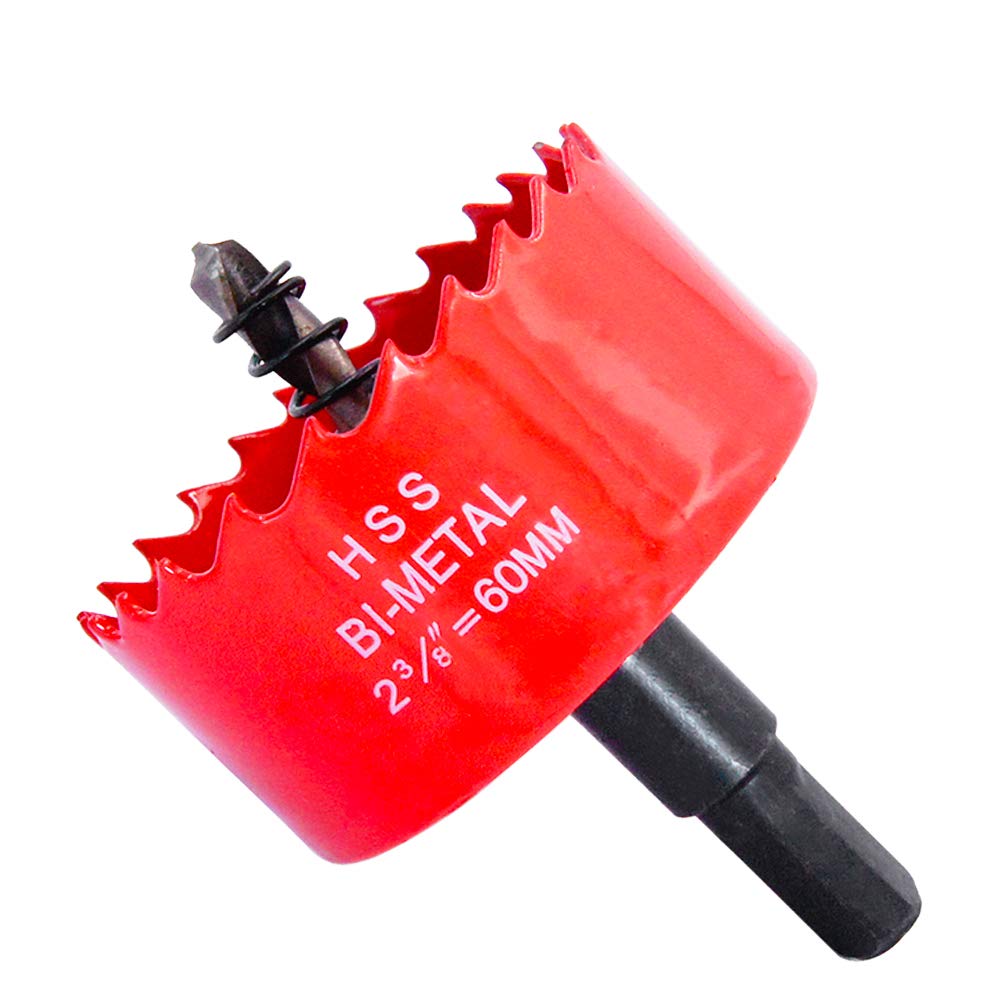 60mm Hole Saw LAIWEI Hole Cutter,For Drilling Wood, Aluminum Profiles,PVC and Other Materials(2-3/8"(60mm))…