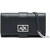 Armani Exchange Women's Jodie Wallet on Chain, Black, One Size