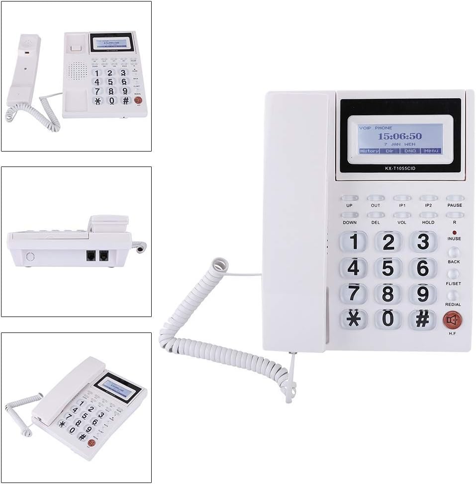 Landline Telephone,Optional Rings with LCD Screen Display,Wired Phone