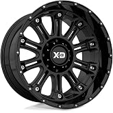 17x9 XD 829 Hoss 2 Gloss Black 5x127 Offset -12 Wheels Rims XD82979050312N