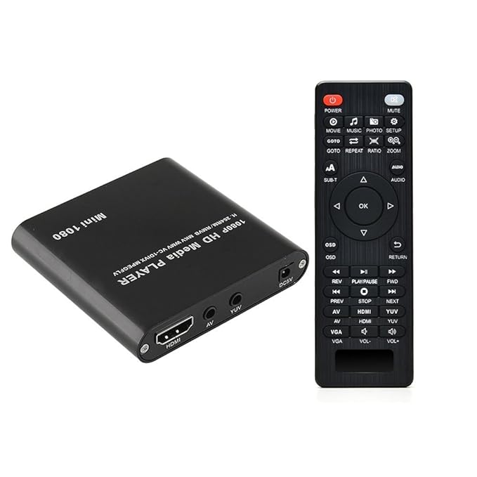 title=AGPTEK MKV media player 1080P HD Digital Media Player- MKV/RM- HDD SD/USB- HDMI