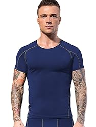 2/3 Pack Men's Compression Shirts Short Sleeve