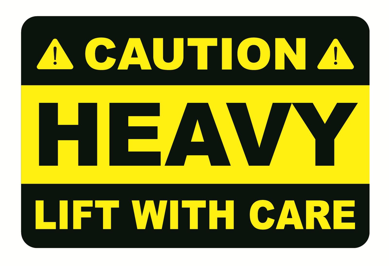 Heavy Shipping Sticker,2x3 inch 200pcs Caution Heavy Lift with Care Shipping Sticker for Box Carton