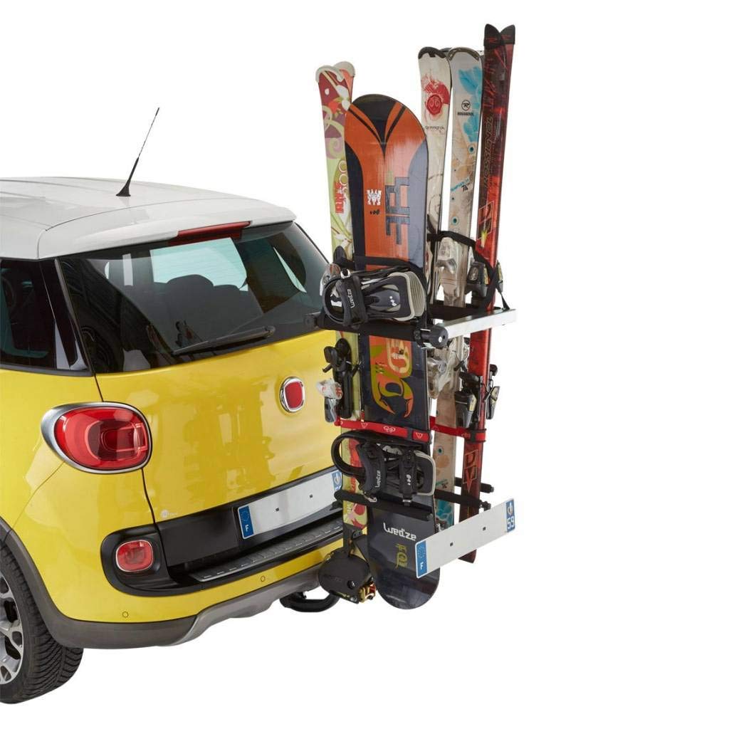 Mottez Ski/Surfboard Carrier for Car Tailgate Grey