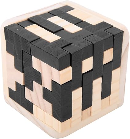 Amazon 中国の木製ブロックロックグッズ Kongmingロック木製大人子供マジックキューブロック解除おもちゃパズル教育玩具 電気 電力 おもちゃ