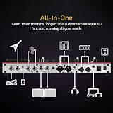 Valeton GP-200R GP200R Multi-Effects Processor Guitar Bass USB Audio Interface view 6