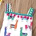 Lamuusaa Newborn Infant Toddler Baby Girls Colourful Alpaca Pattern Tank Tops Summer Bodysuit Romper Jumpsuit (70/0-6M, Multicoloured)