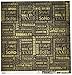 Paper House Productions P-2032E Double Sided New York City-Tags Paper (15 Pack), 12