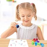 OSDUE 10Pcs Assorted Self-Inking Stamps for Arts Crafts Party Favors view 6
