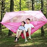 m·kvfa Portable Outdoor Camping Net Nylon Hammock Hanging Bed Sleeping Swing for Camping Hiking Travel