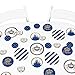 Big Dot of Happiness Royal Prince Charming - Baby Shower or Birthday Party Giant Circle Confetti - Party Decorations - Large Confetti 27 Count