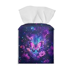 Talayituse Galaxy Butterfly Daisy Print Tissue Box