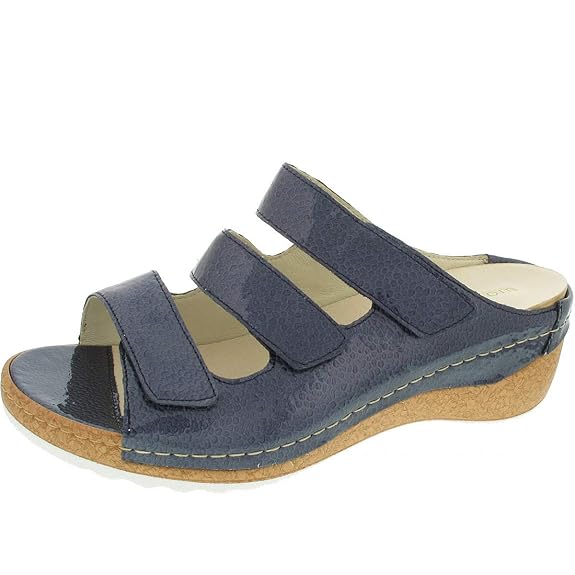 Waldläufer Hanila Pantolette blau