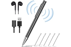 EAKKOR Voice Recorder 64GB(4400Hrs),Digital Voice Activated Recorder with Playback,Portable Audio Recorder with Noice Cancelling,USB-C Recording Device for Lectures Meetings Interviews