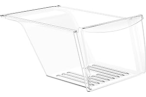 YILISAWIN Upgraded 240337103 Refrigerator Crisper Drawers Bins Suitable For Frigidaire Kenmore Refrigerator,240337103 Crisper Bin Drawer Replacement Drawer Parts AP2115741, 240337100, Food-grade Materials