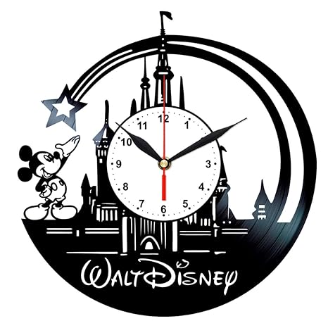  Walt Disney World Vinyl Clock Mickey Mouse