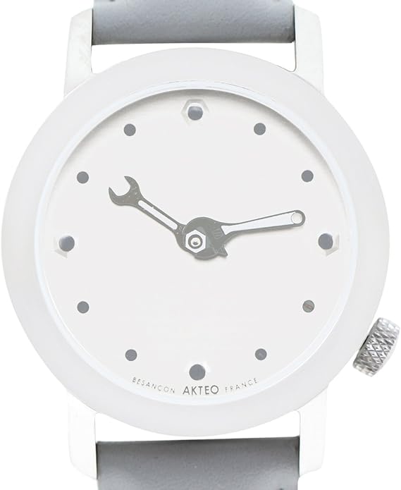 Amazon アクテオ Akteo メンズ レディース 腕時計 グッズ 34mm メカニック Mechanic ウォッチ 時計 グレー フランス製 国内正規品 メンズ腕時計 腕時計 通販