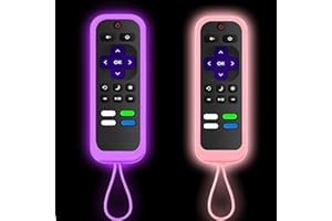 2 Pack Remote Case/Cover for TCL Roku Smart TV Steaming Stick Remote, Silicone Protective Controller Universal Sleeve Skin Gl