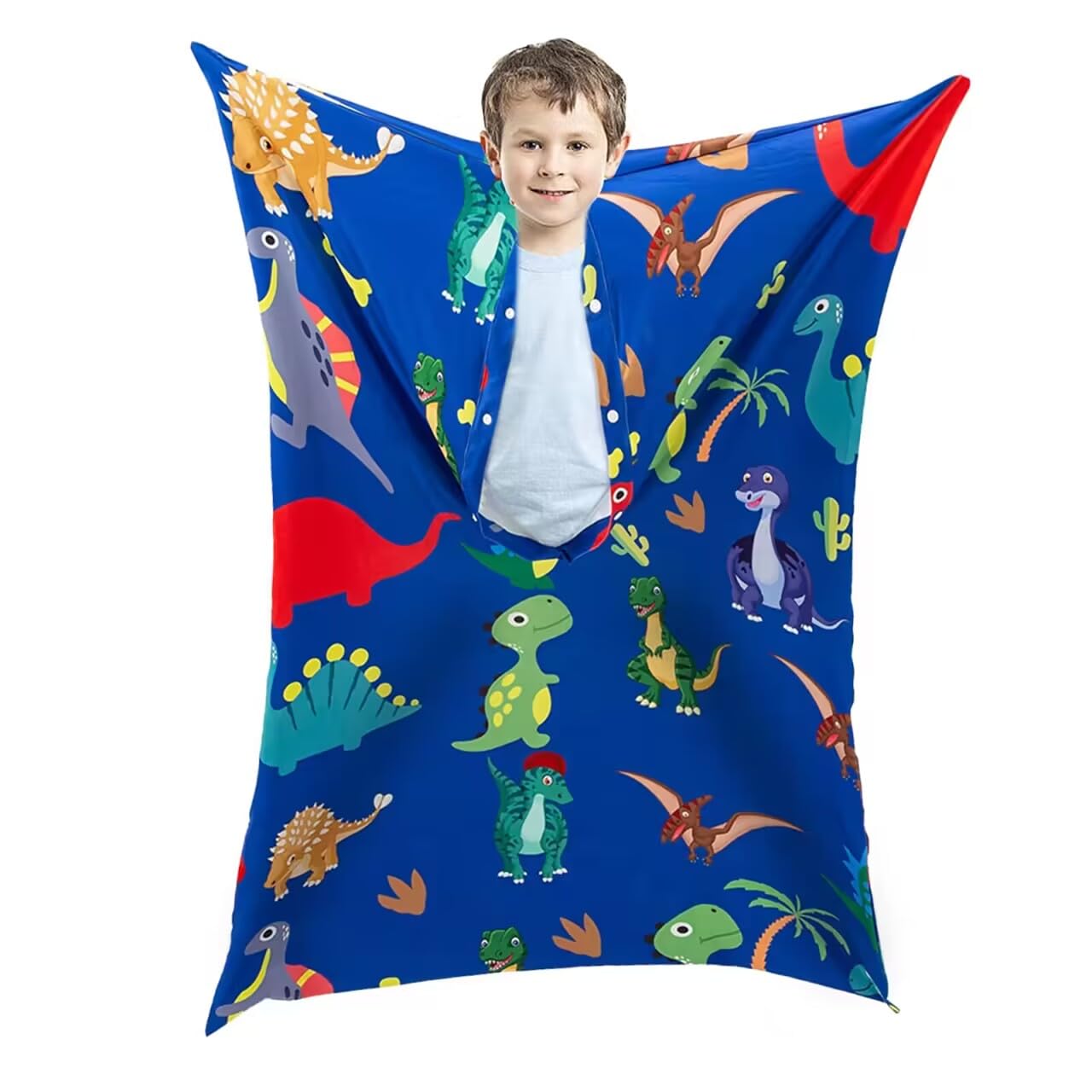 Sensory Body Sock for Kids- Dinosaur Exercise Elastic Full Body Sock Suitable For ADHD and Autism Stress and Anxiety Relieve, Deep Pressure Stimulation (S:102cm×70cm)