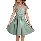 blibean Girls Elegant Lace Mesh Semi Formal Party Dress Size 6-15 Years