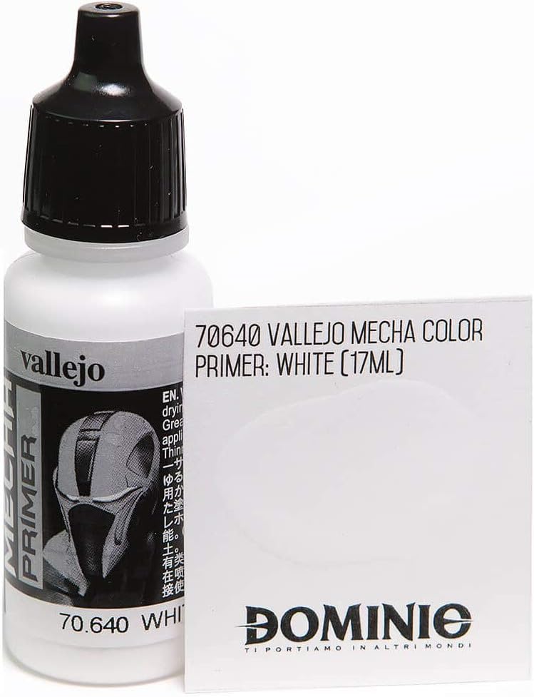 Vallejo 17 ml "AV Mecha Color" Acrylic Airbrush Colour - White Primer, 17 ml (Pack of 1) - Image 3