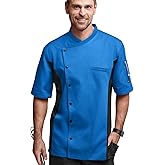 ChefUniforms.com Men's 2-Pocket Chef Coat - Mesh Panels