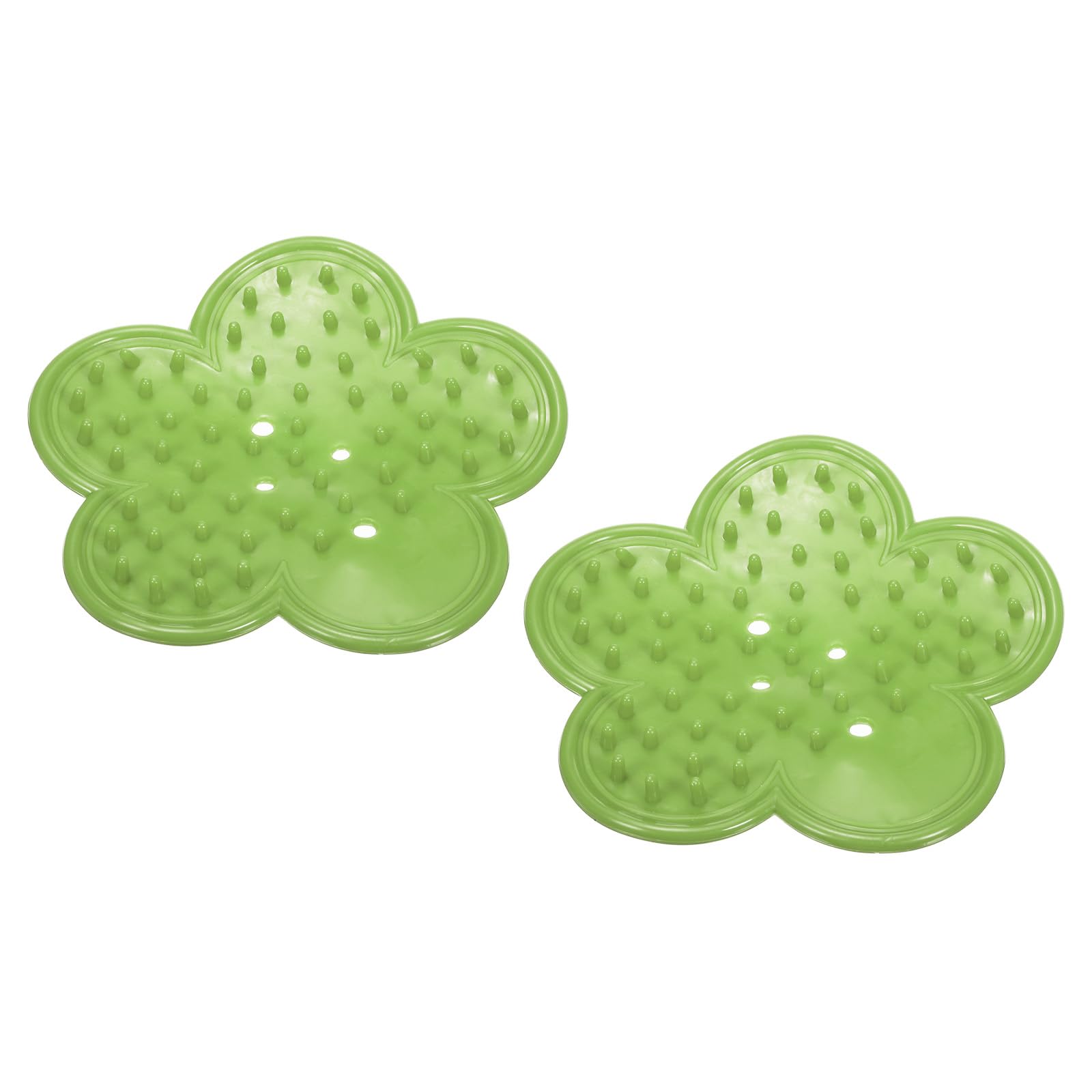 PATIKIL Rose Leaf Thorn Stripper, 2Pcs Plastic Thorn Leaf Burrs Removing Tool for Flower Floral Arrangement Florist Gardening Hand Tools, Light Green